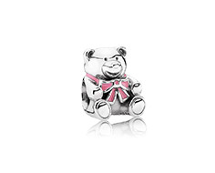 Pandora mother's day teddy bear baby girl charm