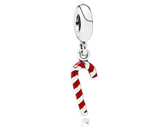 Pandora Candy Cane Dangle Christmas Charm image