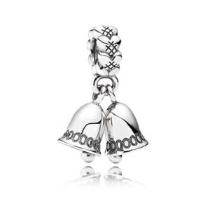 Pandora Christmas Silver Bells Charm