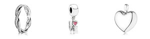Pandora Jewelry Love Message Valentine's Day charms and rings