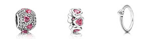 Pandora Romantic Hearts Charms for Valentine's Day 2014 image