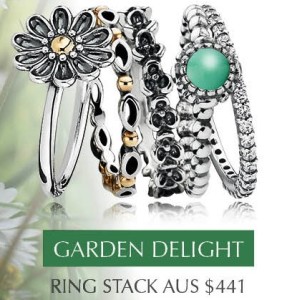pandora garden delight ring stack 2014 image