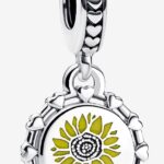 Retired Pandora Sunflower Dangle Charm