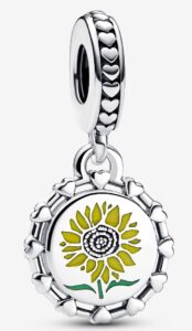 Retired Pandora Sunflower Dangle Charm