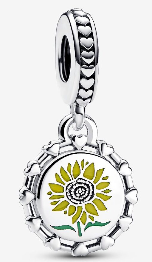 Retired Pandora Sunflower Dangle Charm